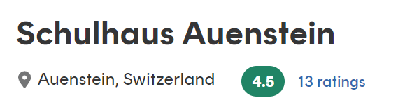 Disc Golf Kurs Auenstein